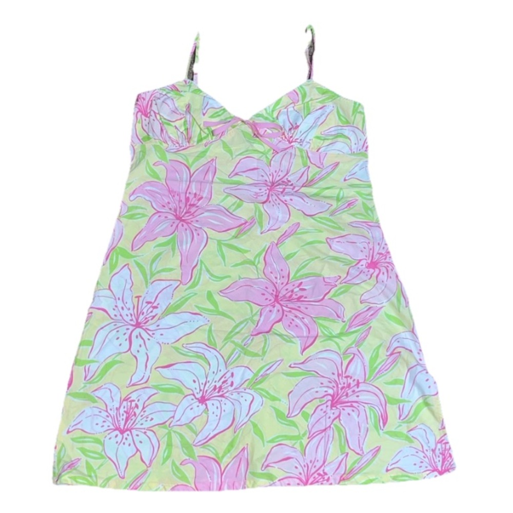 Lilly Pulitzer Vintage VTG Y2K‎ Floral Slip Dress Sundress Medium